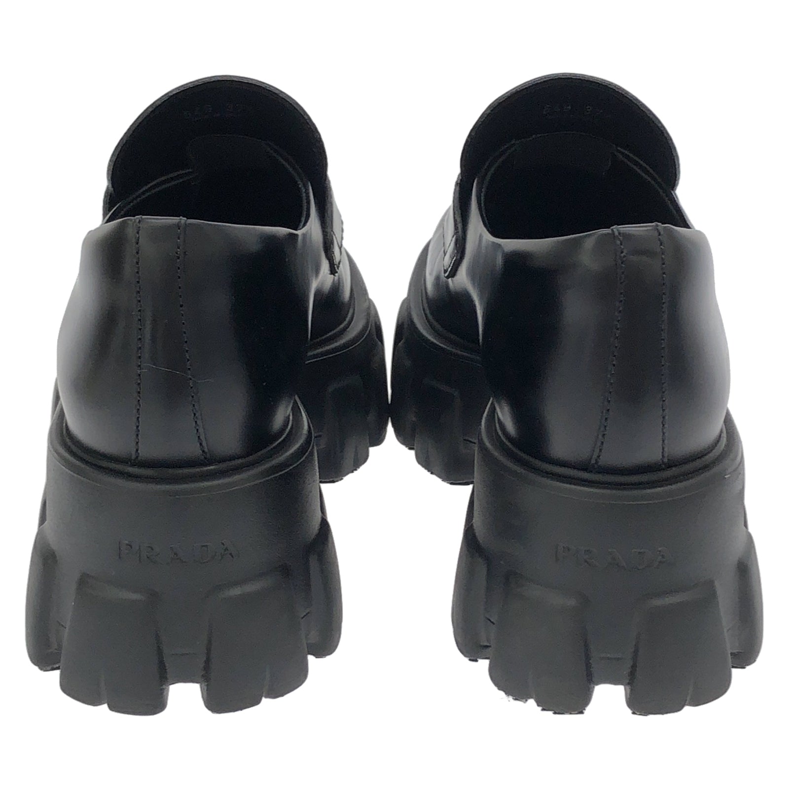 くつ ローファー レザー ブラック プラダ シューズ PRADA