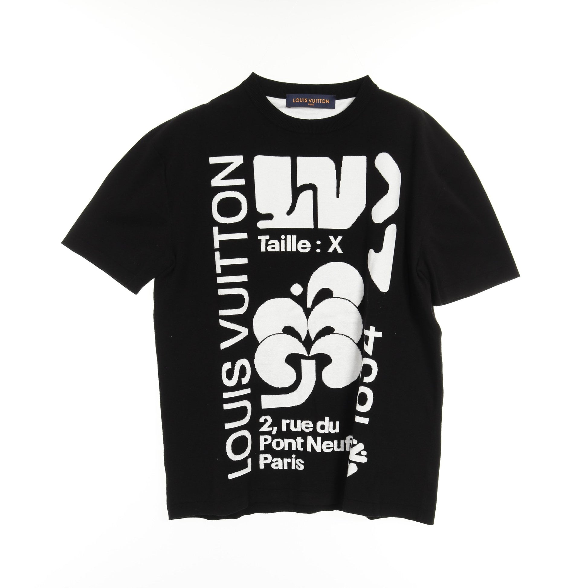 グラフィック インターシャ ニット Tシャツ 半袖 コットン レーヨン 