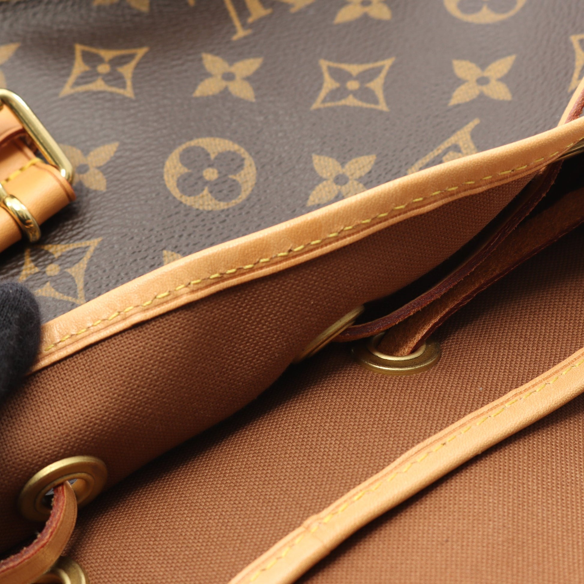 サックアド ボスフォール モノグラム バックパック リュックサック PVC レザー ブラウン ルイヴィトン バッグ LOUIS VUITTON
