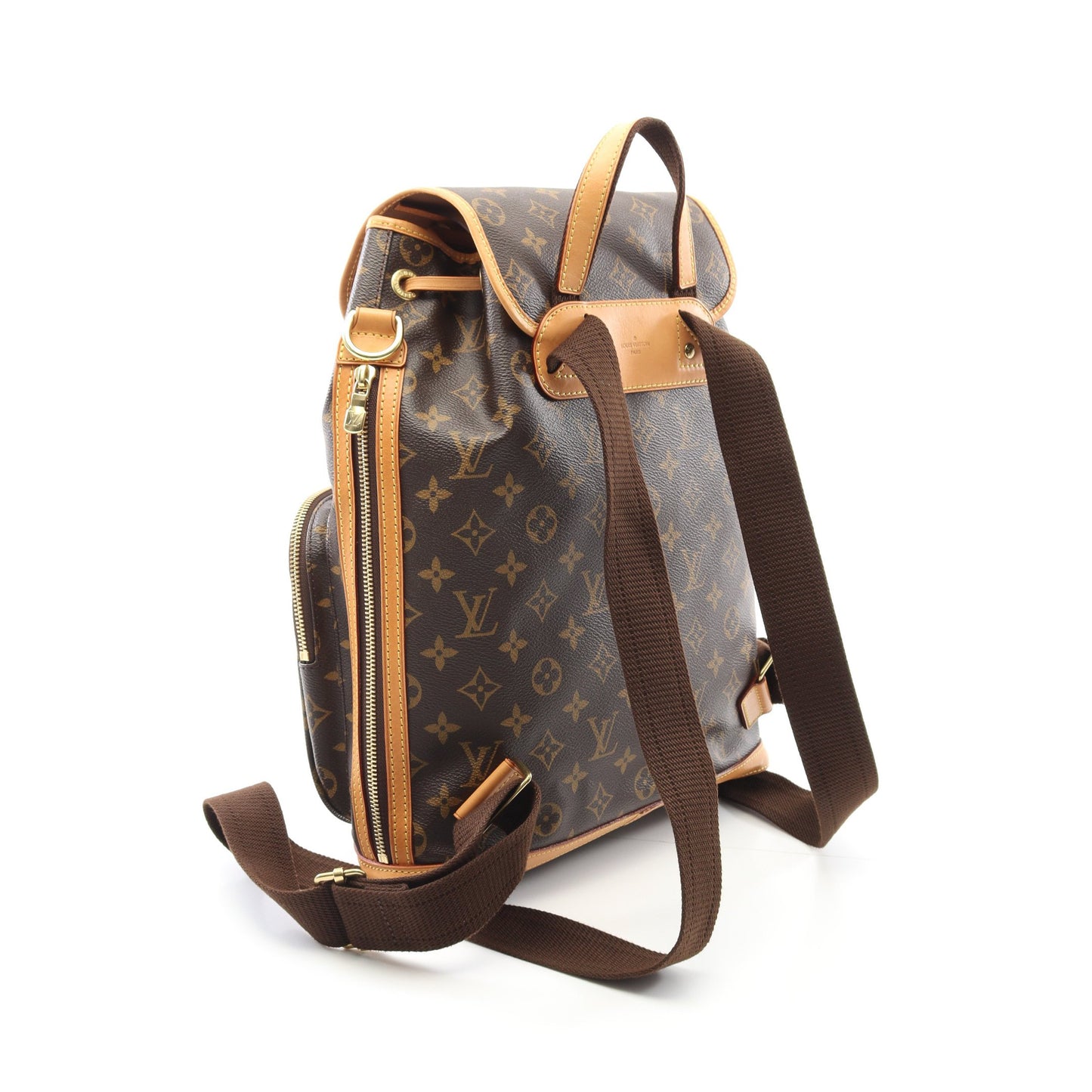 サックアド ボスフォール モノグラム バックパック リュックサック PVC レザー ブラウン ルイヴィトン バッグ LOUIS VUITTON