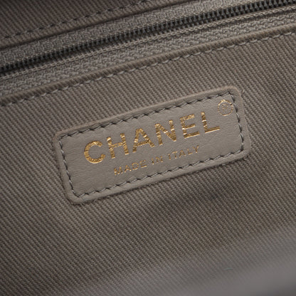 ビジネスアフィニティ マトラッセ チェーンショルダーバッグ キャビアスキン グレー ゴールド金具 2WAY シャネル バッグ CHANEL