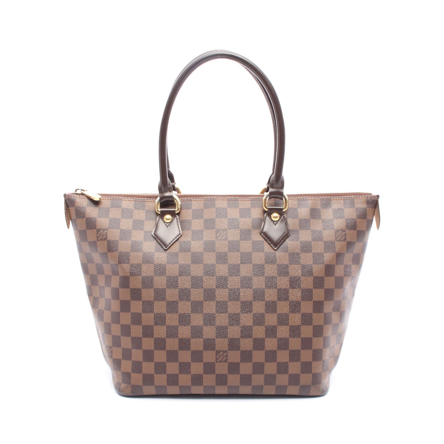 サレヤMM ダミエエベヌ ハンドバッグ トートバッグ PVC レザー ブラウン ルイヴィトン バッグ LOUIS VUITTON