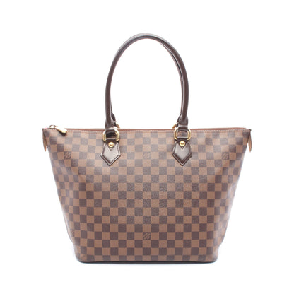 サレヤMM ダミエエベヌ ハンドバッグ トートバッグ PVC レザー ブラウン ルイヴィトン バッグ LOUIS VUITTON