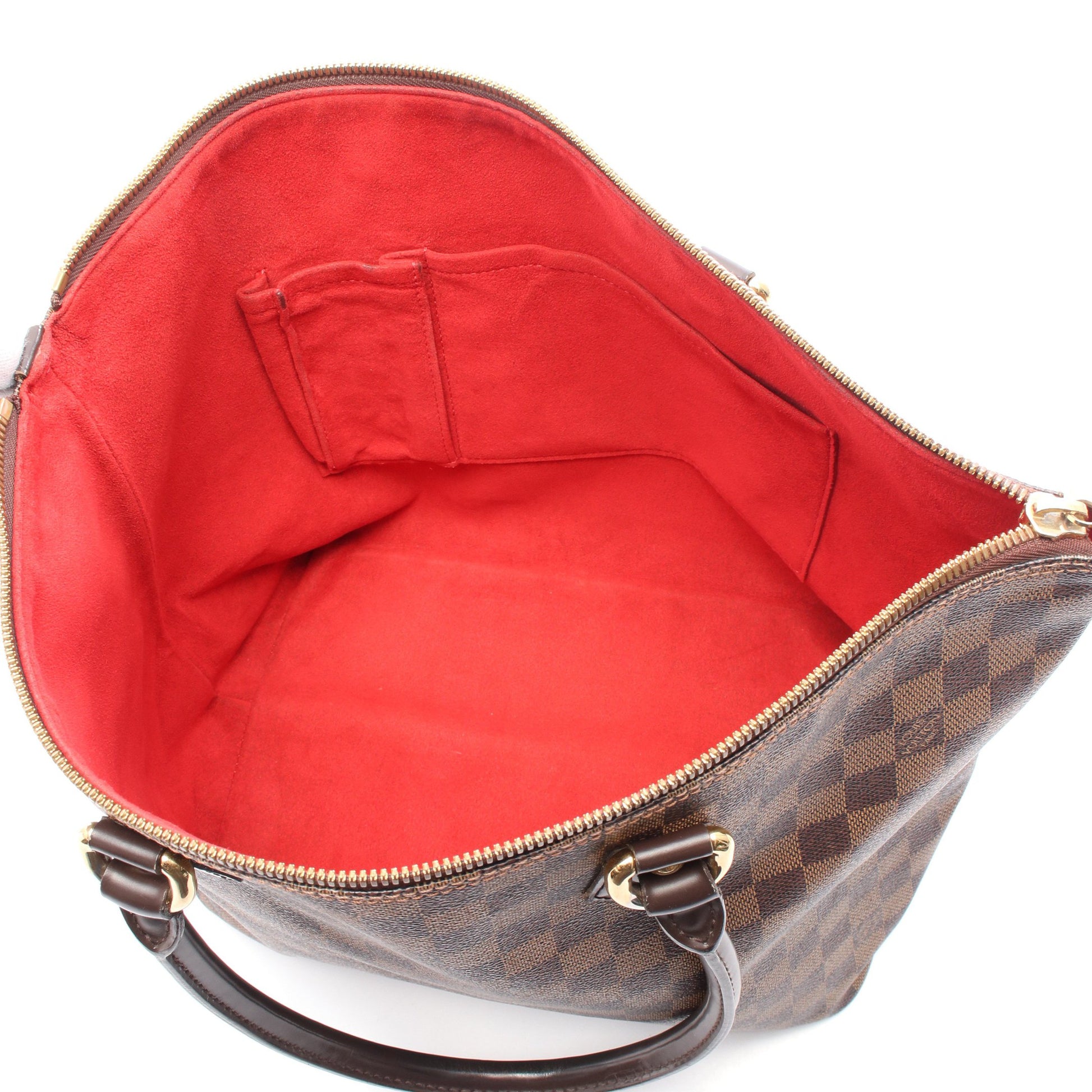 サレヤMM ダミエエベヌ ハンドバッグ トートバッグ PVC レザー ブラウン ルイヴィトン バッグ LOUIS VUITTON