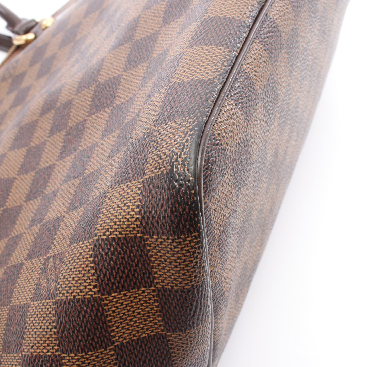 サレヤMM ダミエエベヌ ハンドバッグ トートバッグ PVC レザー ブラウン ルイヴィトン バッグ LOUIS VUITTON