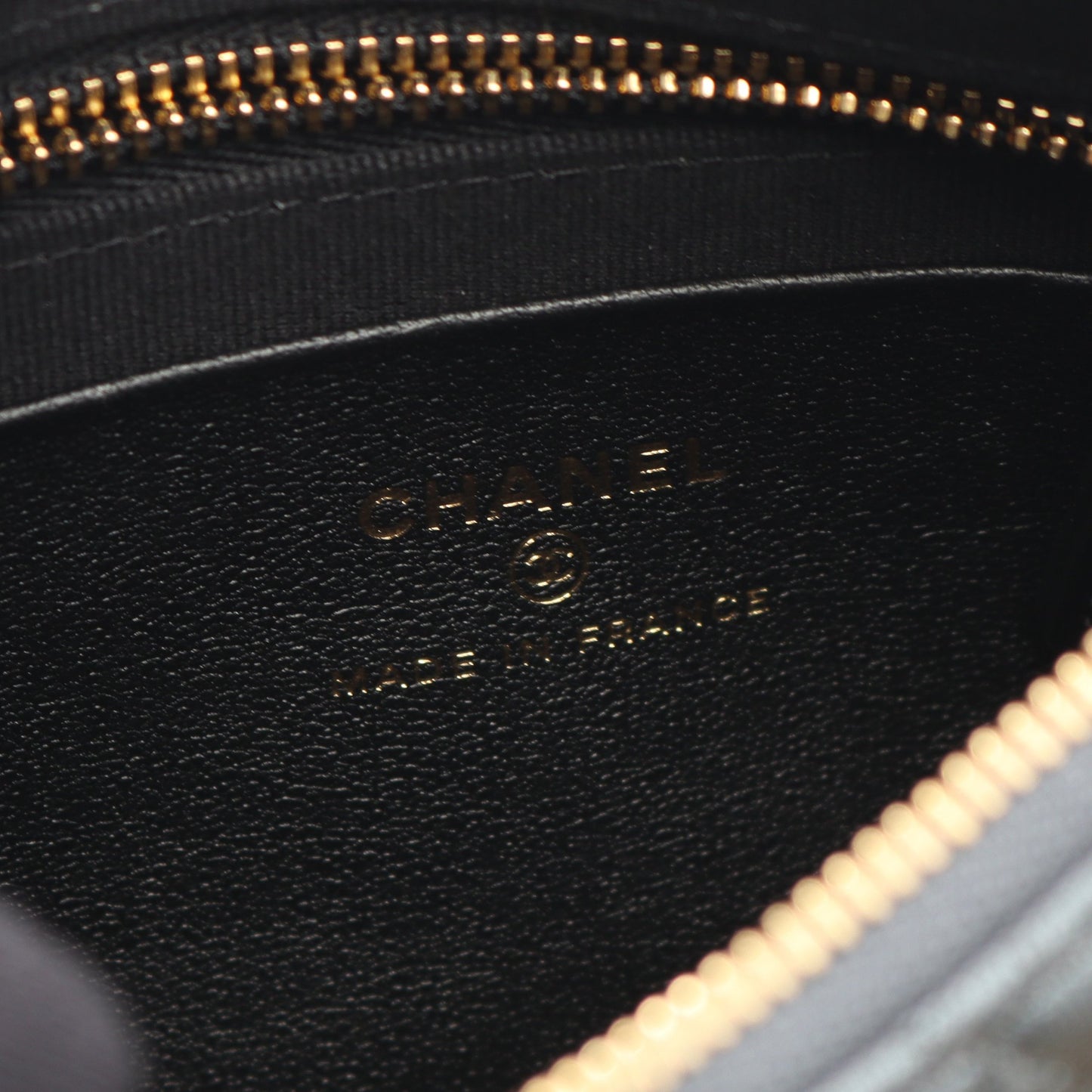 マトラッセ チェーンショルダーバッグ レザー グレー ゴールド金具 シャネル バッグ CHANEL