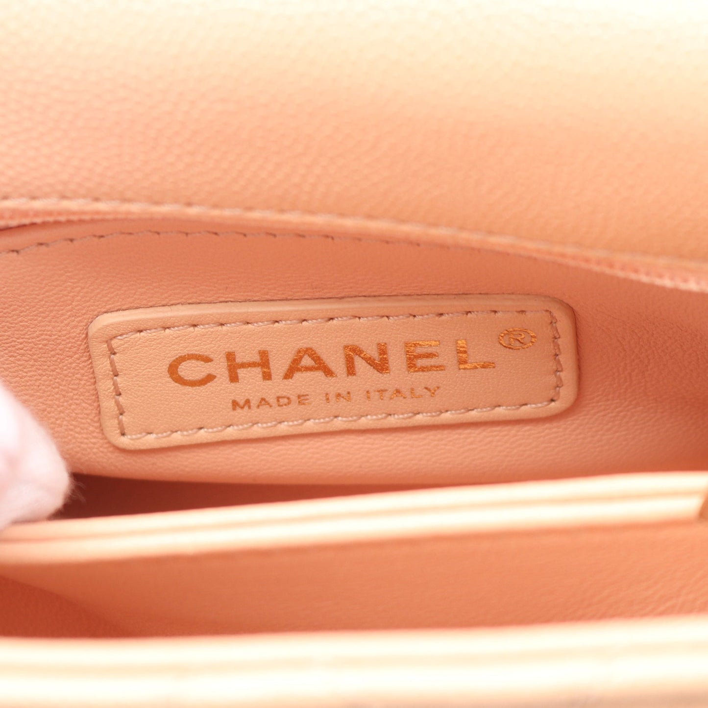 ココハンドルXXS トップハンドル ハンドバッグ キャビアスキン ピンクベージュ ゴールド金具 2WAY シャネル バッグ CHANEL