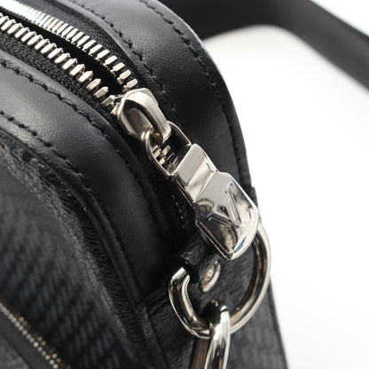 トリオ メッセンジャー ダミエグラフィット ショルダーバッグ PVC レザー ブラック ルイヴィトン バッグ LOUIS VUITTON