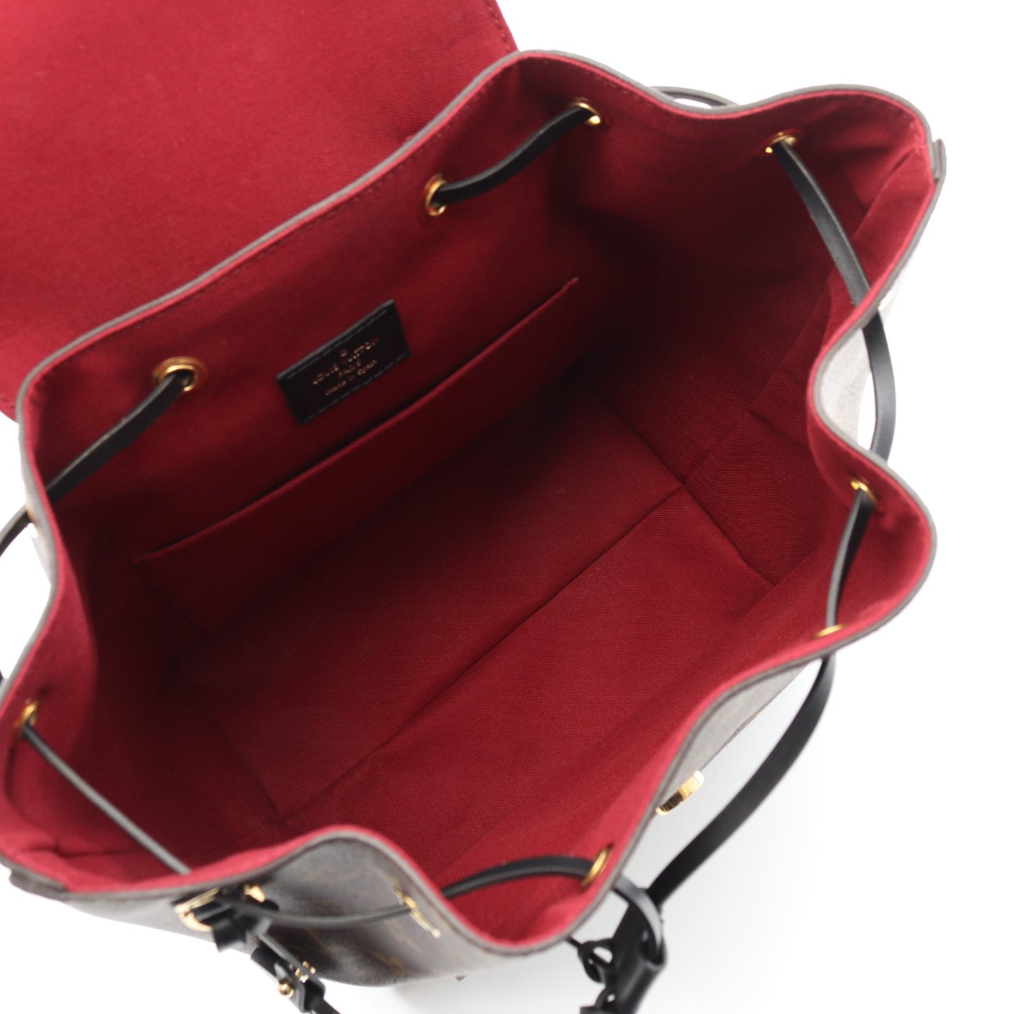 モンスリ NM PM モノグラム バックパック リュックサック PVC レザー ブラウン ブラック ルイヴィトン バッグ LOUIS VUITTON