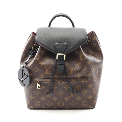モンスリ NM PM モノグラム バックパック リュックサック PVC レザー ブラウン ブラック ルイヴィトン バッグ LOUIS VUITTON
