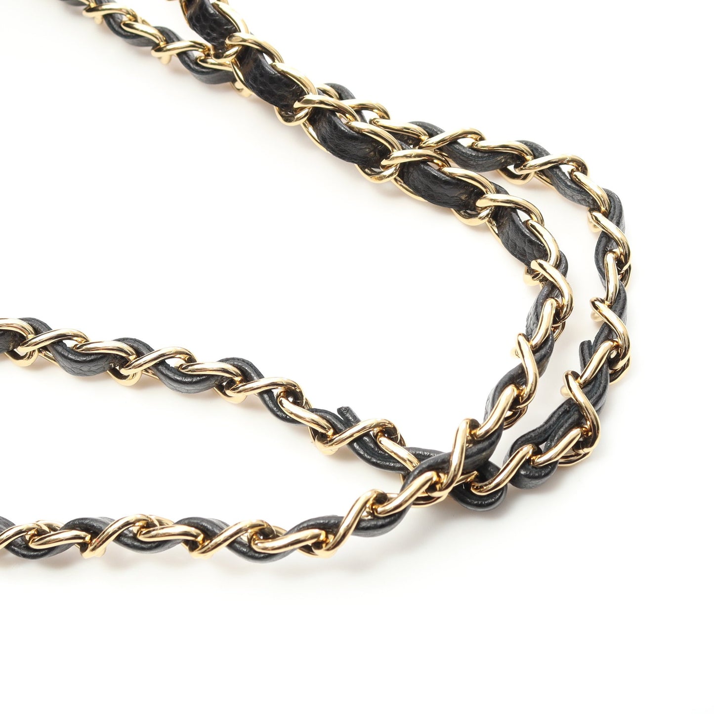 マトラッセ Wフラップ Wチェーンショルダーバッグ キャビアスキン ブラック ゴールド金具 シャネル バッグ CHANEL