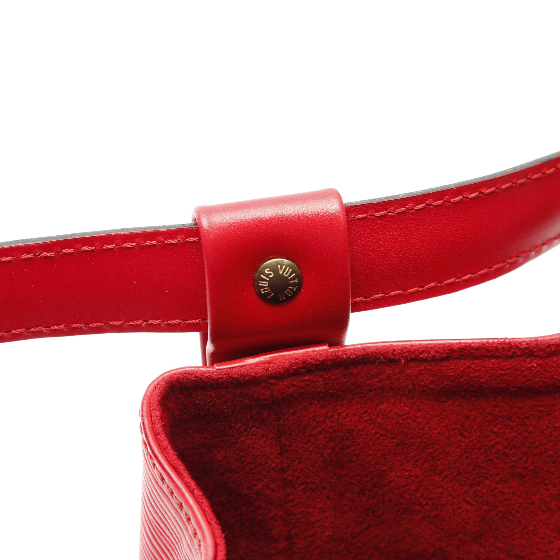 ランドネPM エピ カスティリアンレッド ショルダーバッグ レザー