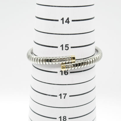 ドッピオ バングル バングル K18（イエローゴールド） ステンレススチール シルバー ブルガリ アクセサリー BVLGARI