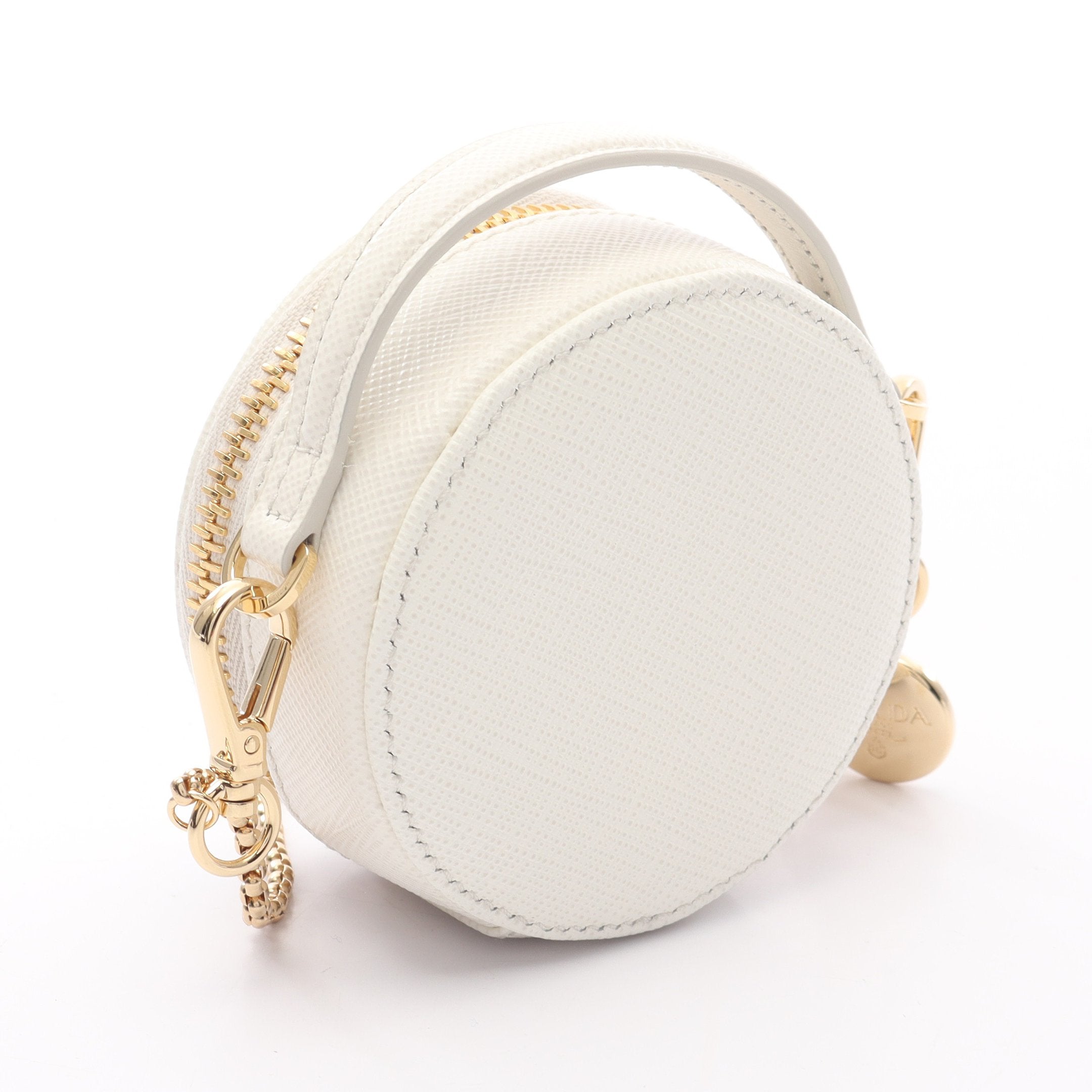 希少✨プラダ 三角ロゴ サフィアーノ　アクセサリーポーチ　ワンショルダー　白タグ 希少✨プラダ 三角ロゴ サフィアーノ アクセサリーポーチ ワン