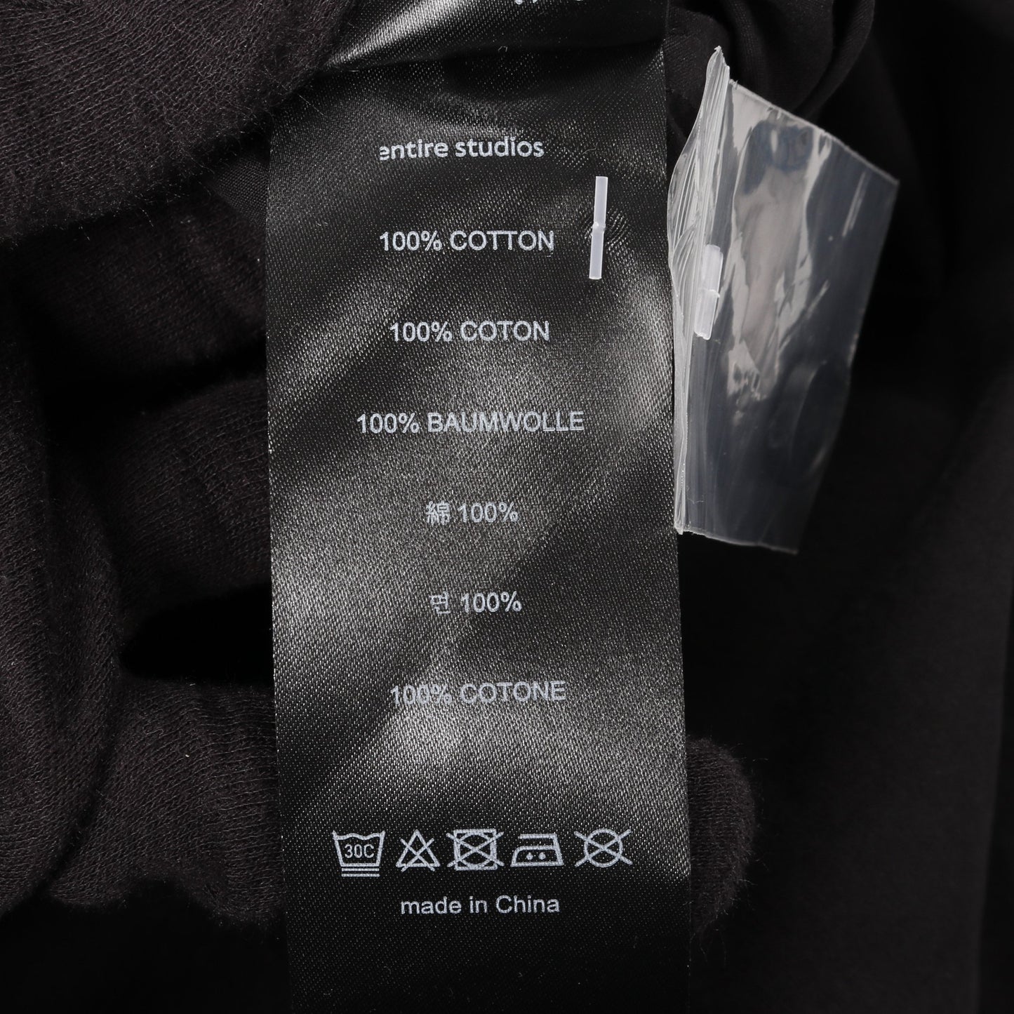 Dupper SS SHIRT オーバーサイズ シャツ 半袖 コットン ブラック エンタイアスタジオ トップス ENTIRE STUDIOS
