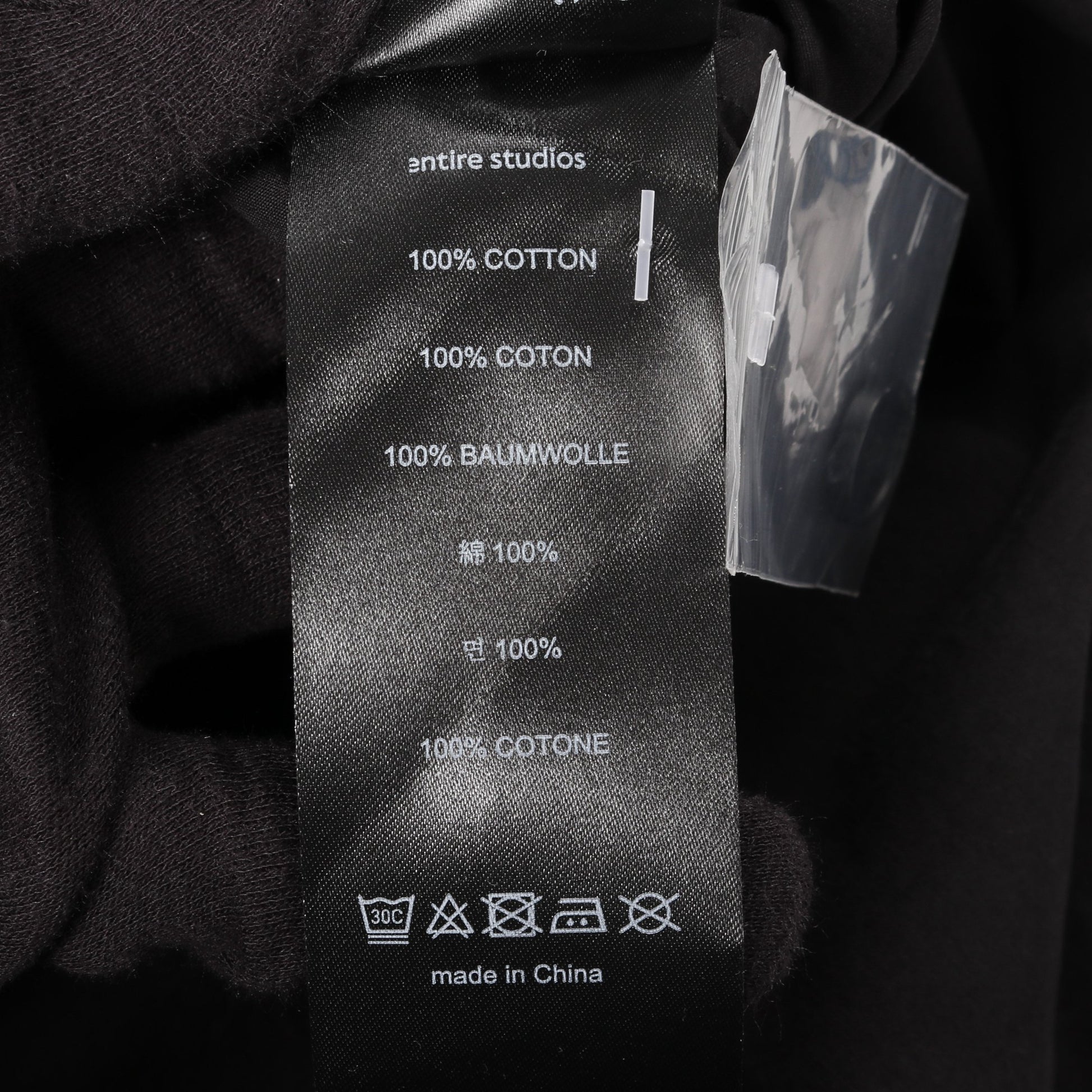 Dupper SS SHIRT オーバーサイズ シャツ 半袖 コットン ブラック エンタイアスタジオ トップス ENTIRE STUDIOS