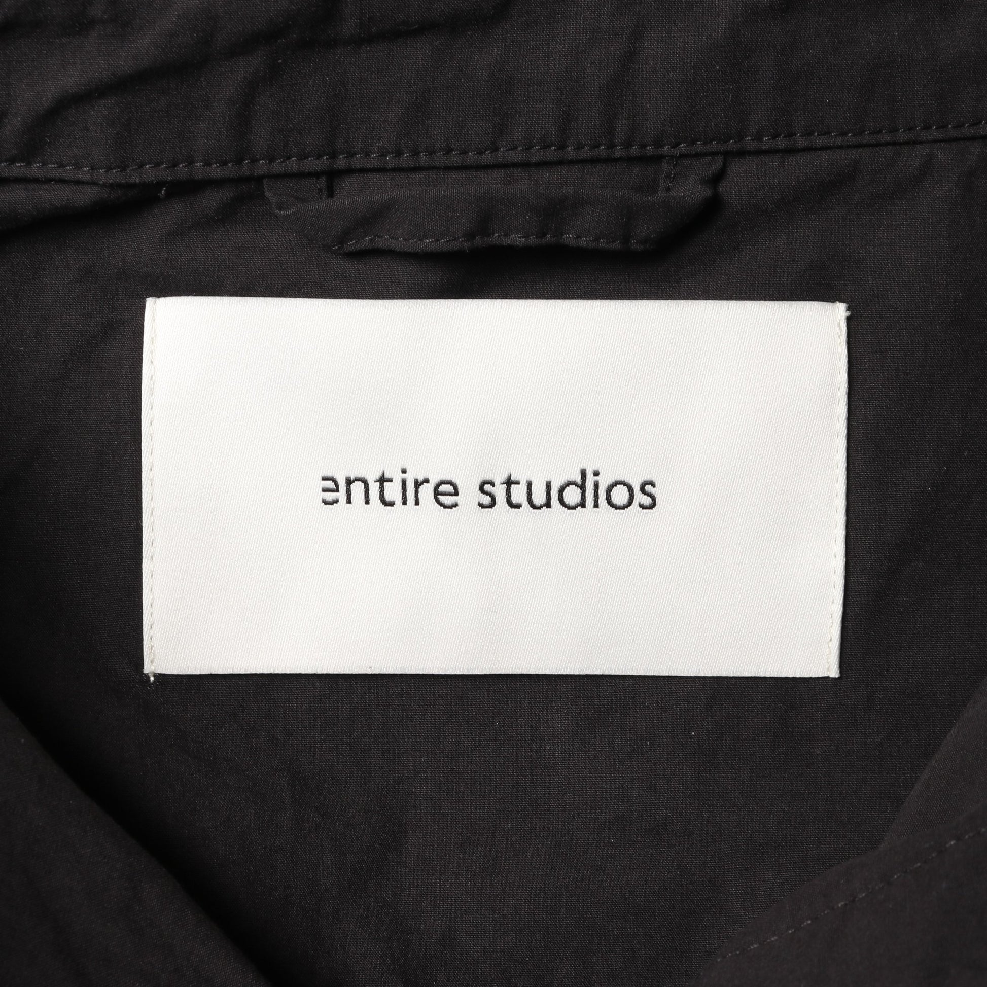 Dupper SS SHIRT オーバーサイズ シャツ 半袖 コットン ブラック エンタイアスタジオ トップス ENTIRE STUDIOS