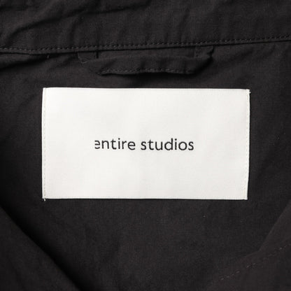 Dupper SS SHIRT オーバーサイズ シャツ 半袖 コットン ブラック エンタイアスタジオ トップス ENTIRE STUDIOS