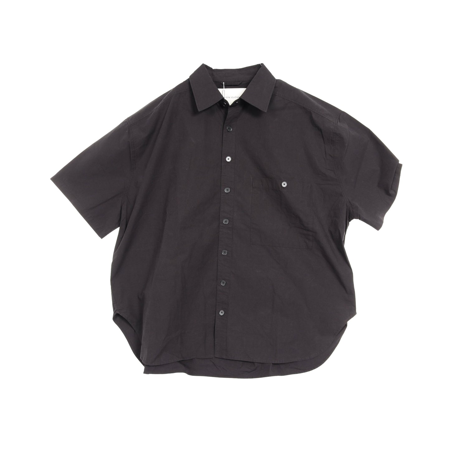 Dupper SS SHIRT オーバーサイズ シャツ 半袖 コットン ブラック エンタイアスタジオ トップス ENTIRE STUDIOS