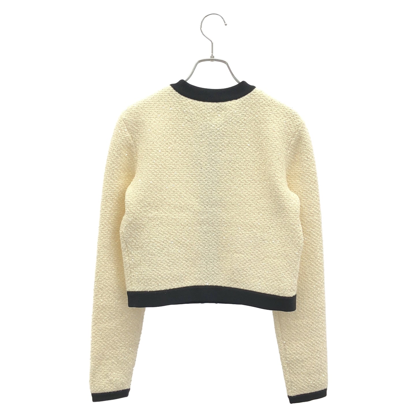Bow cardigan ジャケット ホワイト ブラック ジャケット コットン ホワイト セルフポートレイト アウター SELFPORTRAIT