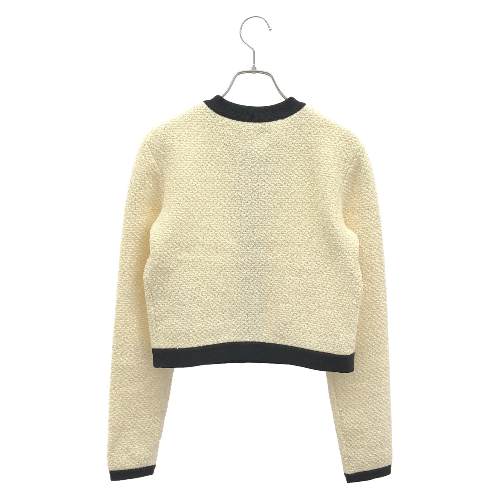 Bow cardigan ジャケット ホワイト ブラック ジャケット コットン ホワイト セルフポートレイト アウター SELFPORTRAIT