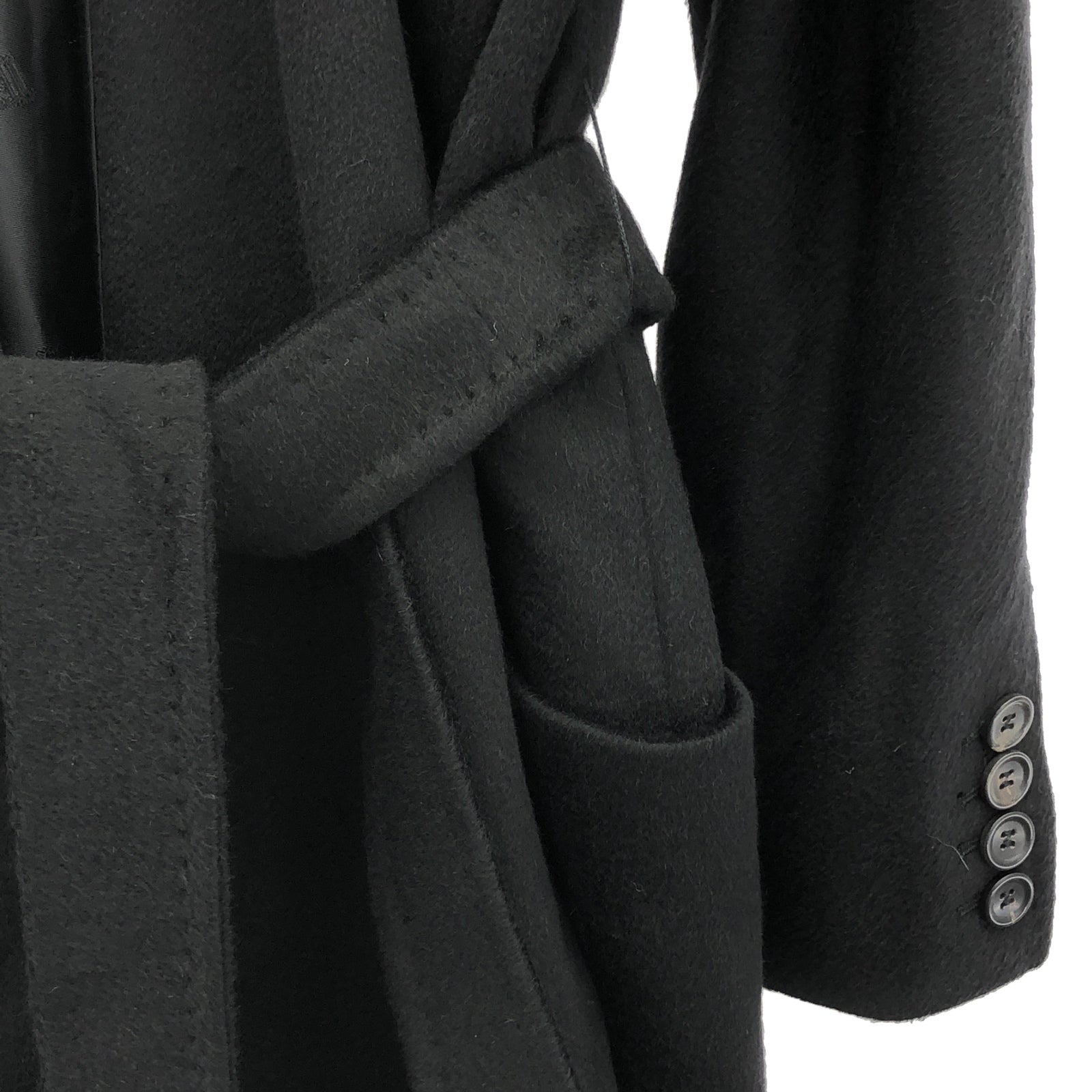 101618036 カシミヤ キャメル ブラック コート ブラック コート