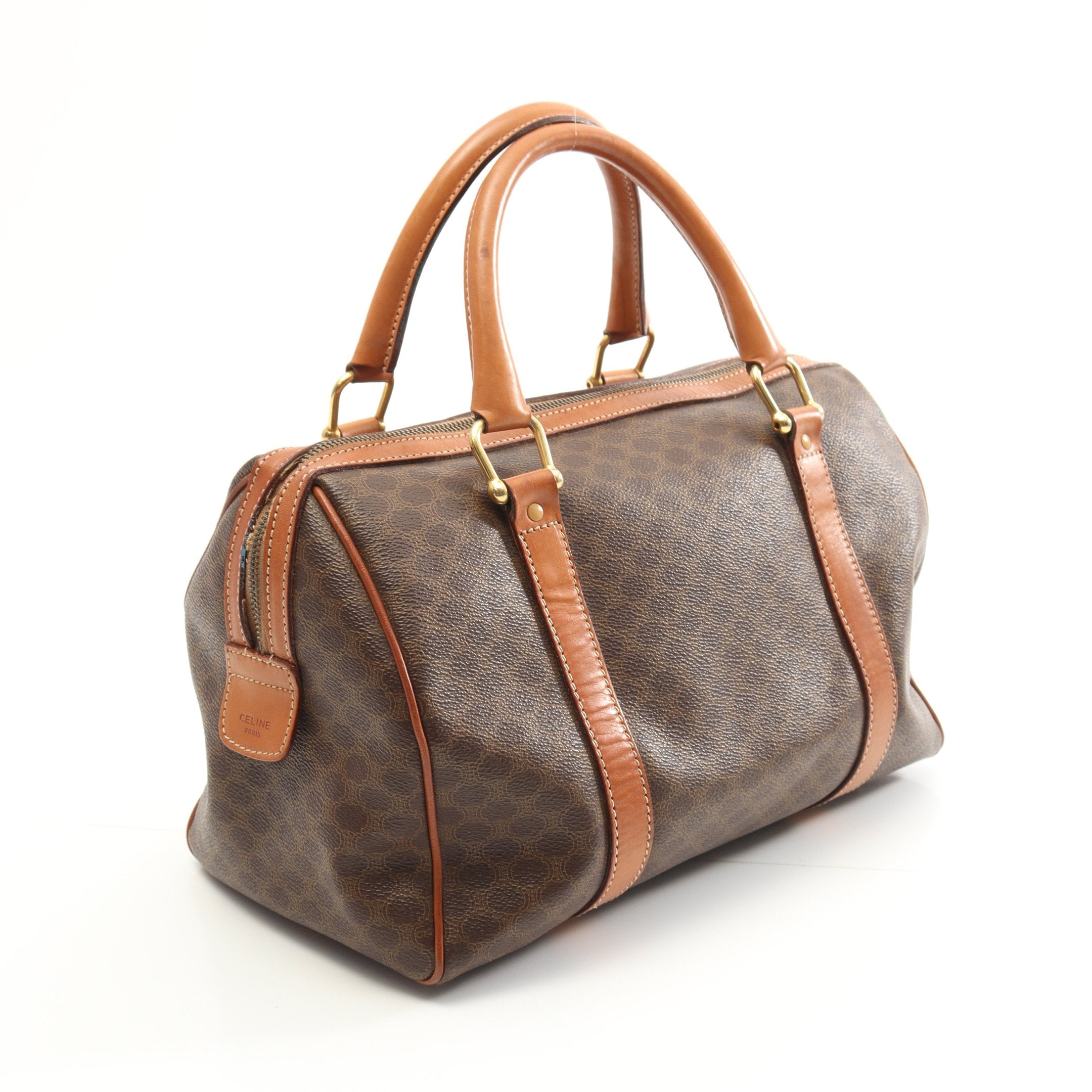 Celine ダークブラウン ハンドバッグ CELINE ダークブラウン ハンドバッグ