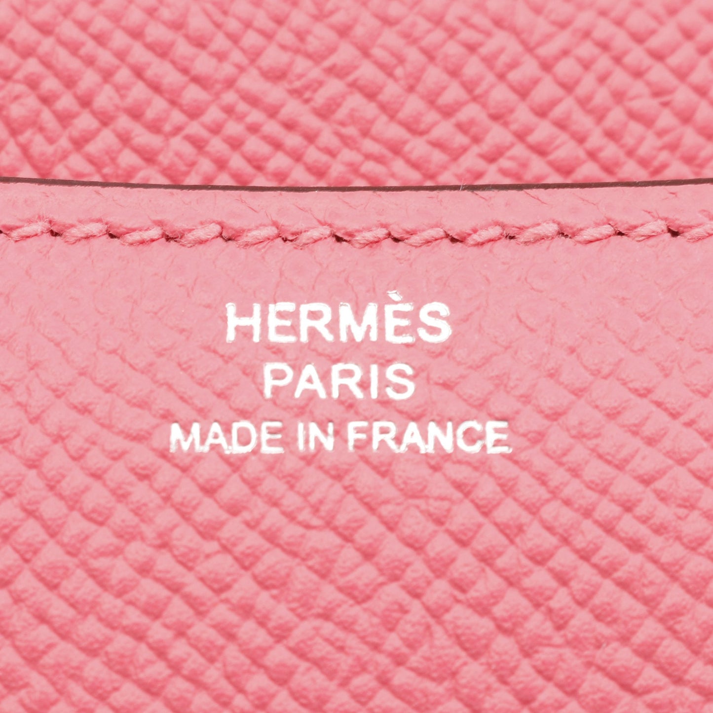 コンスタンス3 ミニ ローズアザレ ショルダーバッグ ヴォーエプソン ピンク シルバー金具 Y刻印 エルメス バッグ HERMES