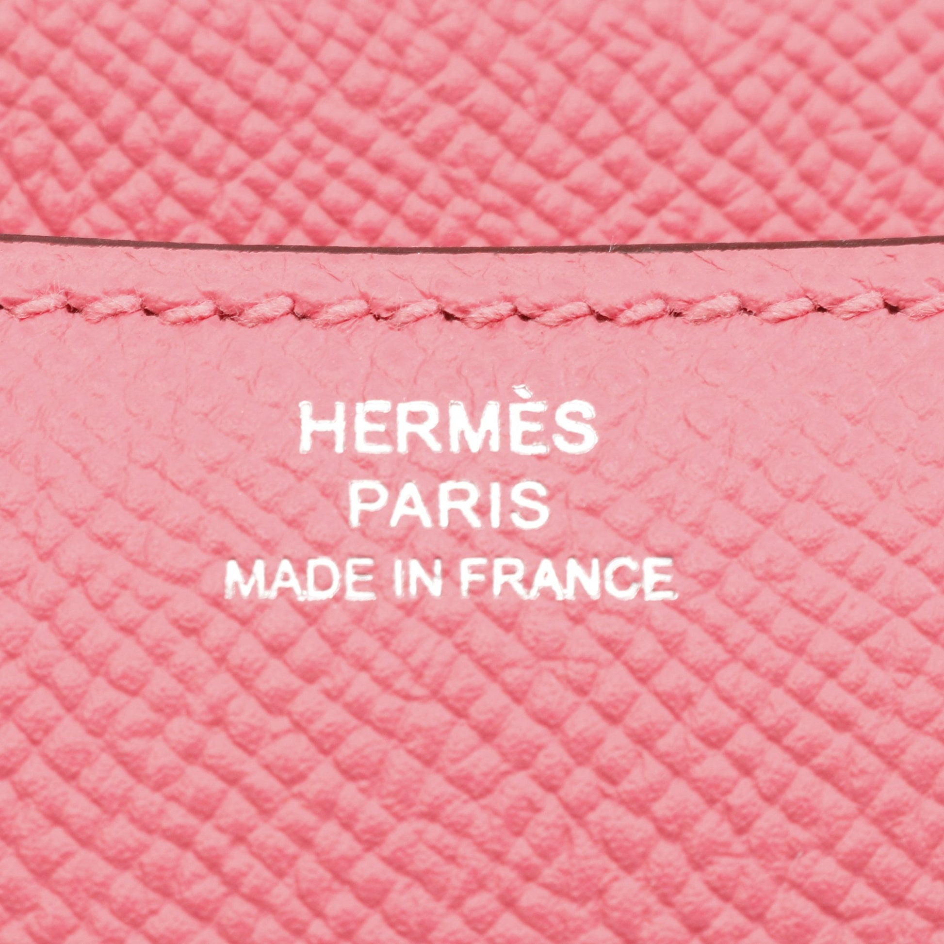 コンスタンス3 ミニ ローズアザレ ショルダーバッグ ヴォーエプソン ピンク シルバー金具 Y刻印 エルメス バッグ HERMES
