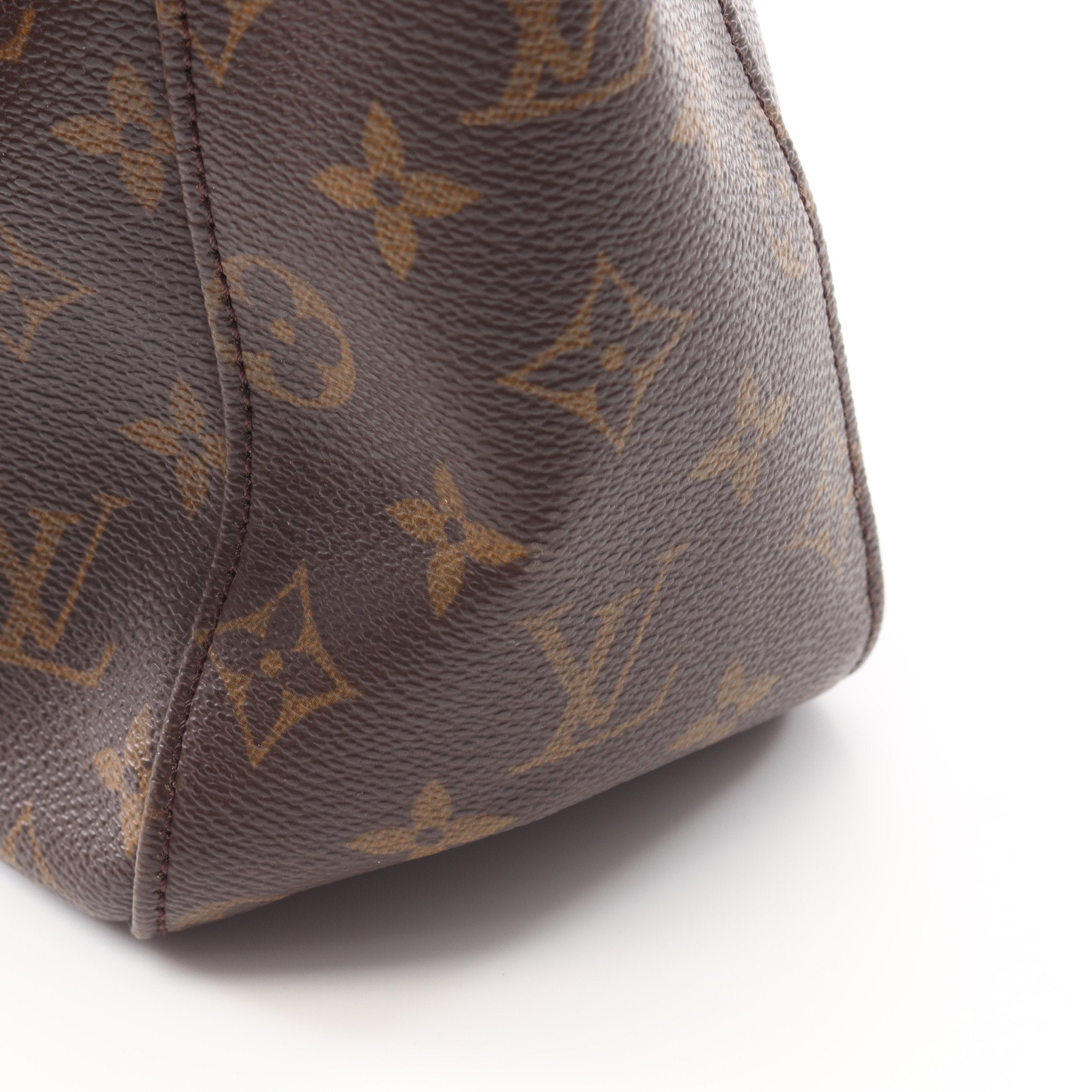 ルーピングGM モノグラム ショルダーバッグ PVC レザー ブラウン ルイ