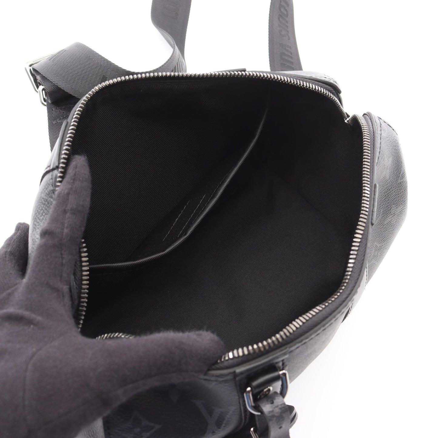 シティ キーポル モノグラムエクリプス リバース ショルダーバッグ PVC レザー ブラック グレー 2WAY ルイヴィトン バッグ LOUIS VUITTON