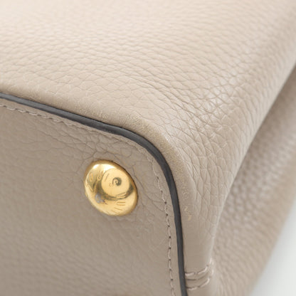 カプシーヌBB ガレ ハンドバッグ トリヨンレザー グレーベージュ 2WAY ルイヴィトン バッグ LOUIS VUITTON