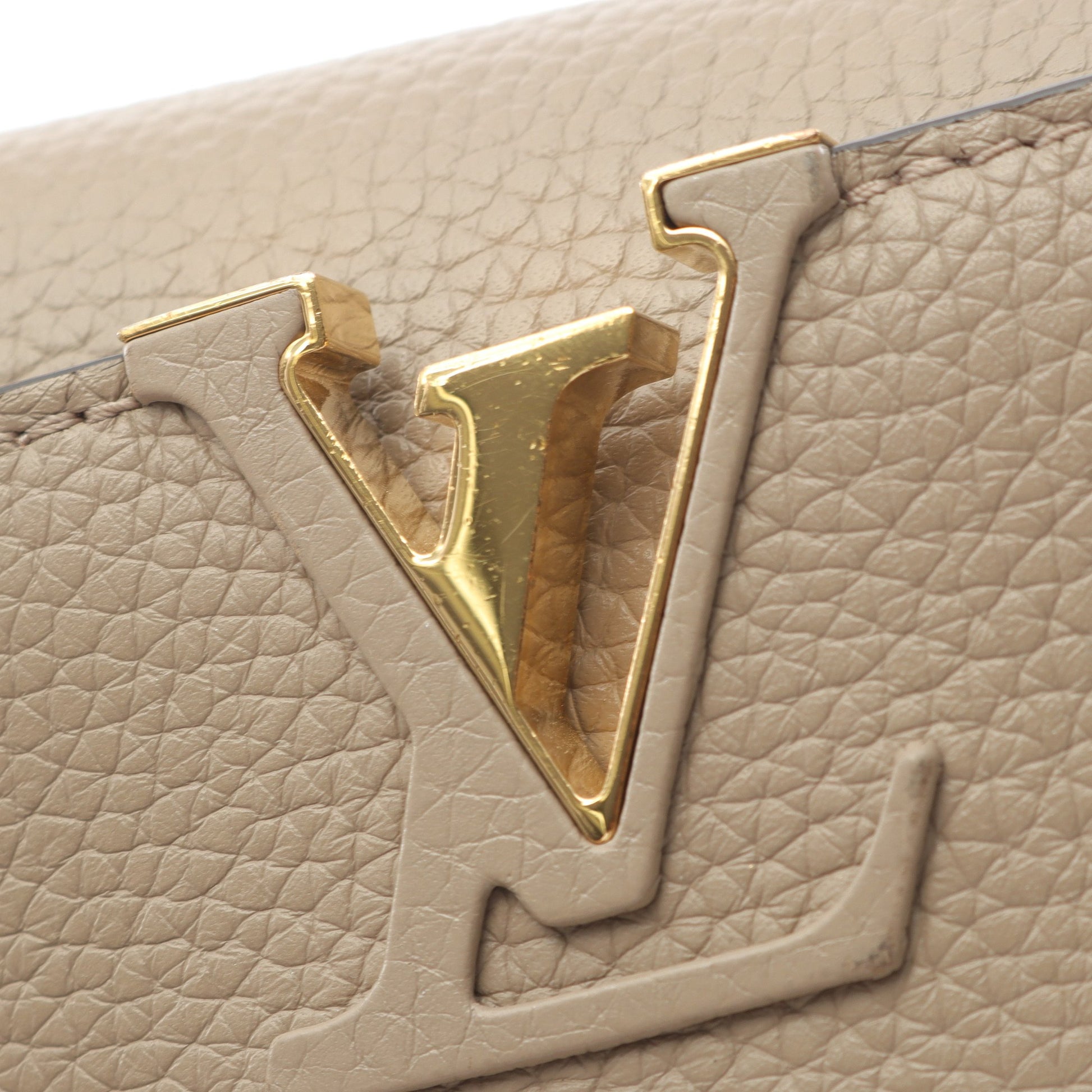 カプシーヌBB ガレ ハンドバッグ トリヨンレザー グレーベージュ 2WAY ルイヴィトン バッグ LOUIS VUITTON