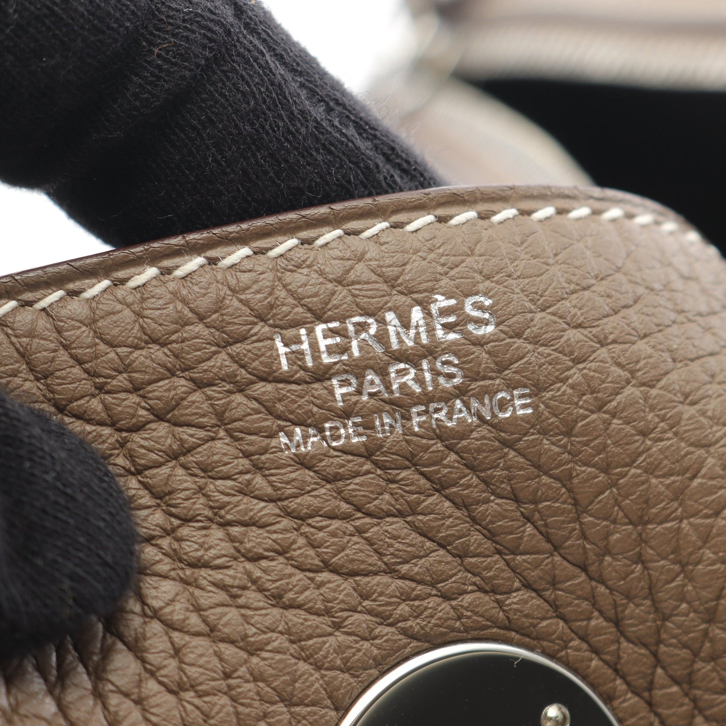 リンディ30 エトゥープ ショルダーバッグ トリヨンクレマンス グレーブラウン シルバー金具 C刻印 エルメス バッグ HERMES