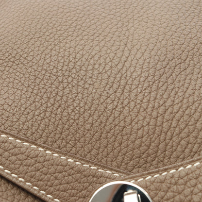 リンディ30 エトゥープ ショルダーバッグ トリヨンクレマンス グレーブラウン シルバー金具 C刻印 エルメス バッグ HERMES