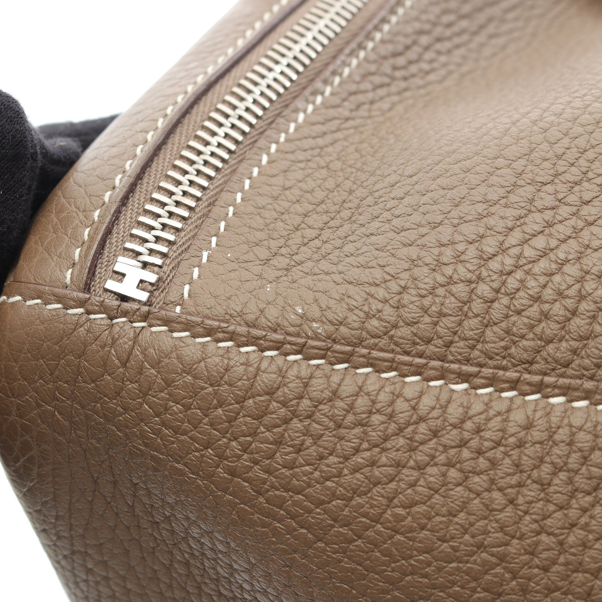 リンディ30 エトゥープ ショルダーバッグ トリヨンクレマンス グレーブラウン シルバー金具 C刻印 エルメス バッグ HERMES