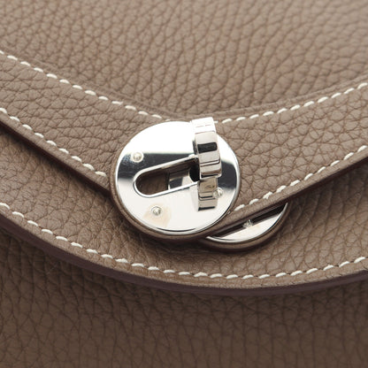 リンディ30 エトゥープ ショルダーバッグ トリヨンクレマンス グレーブラウン シルバー金具 C刻印 エルメス バッグ HERMES