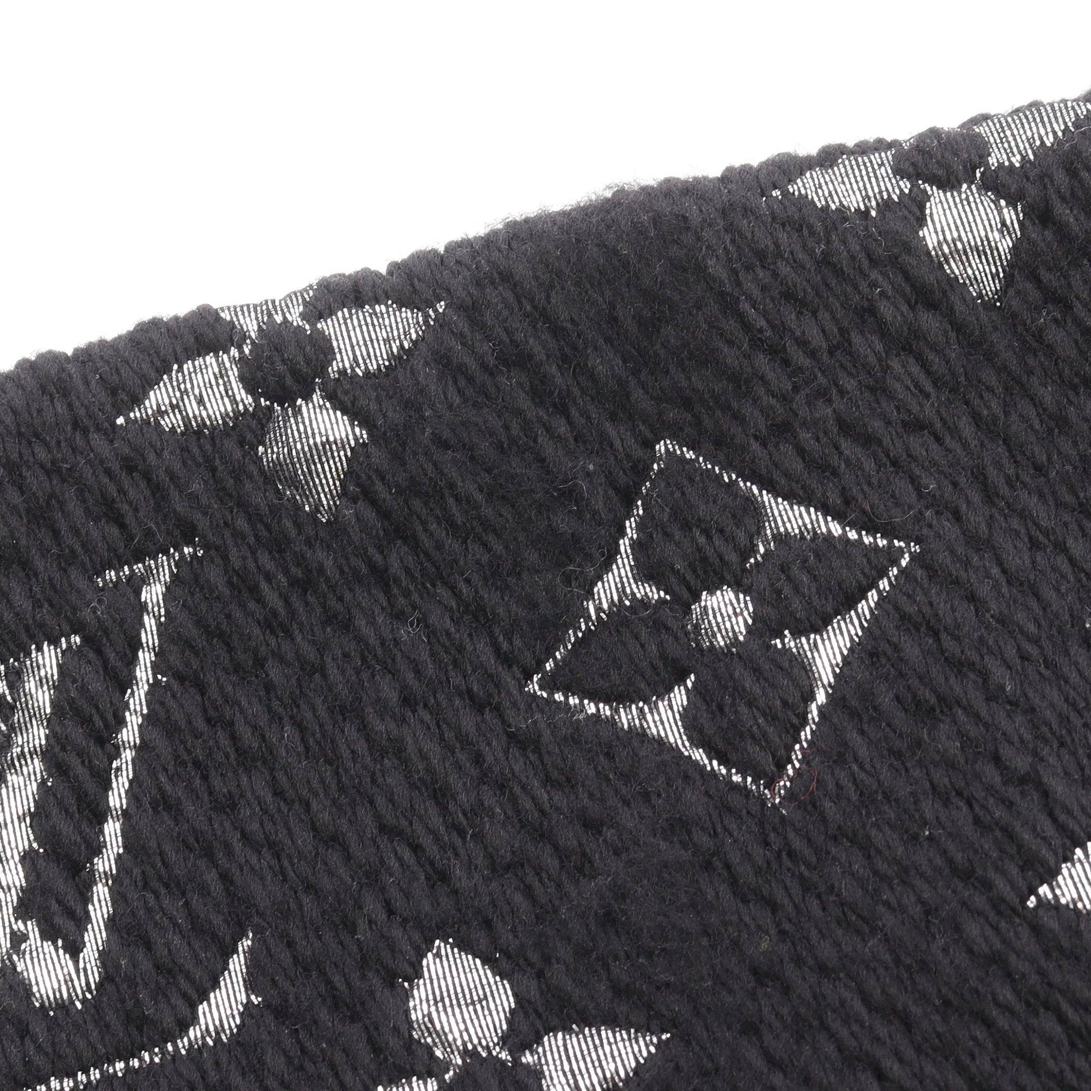 LOUIS VUITTON エシャルプ ロゴマニア シャイン ノワール