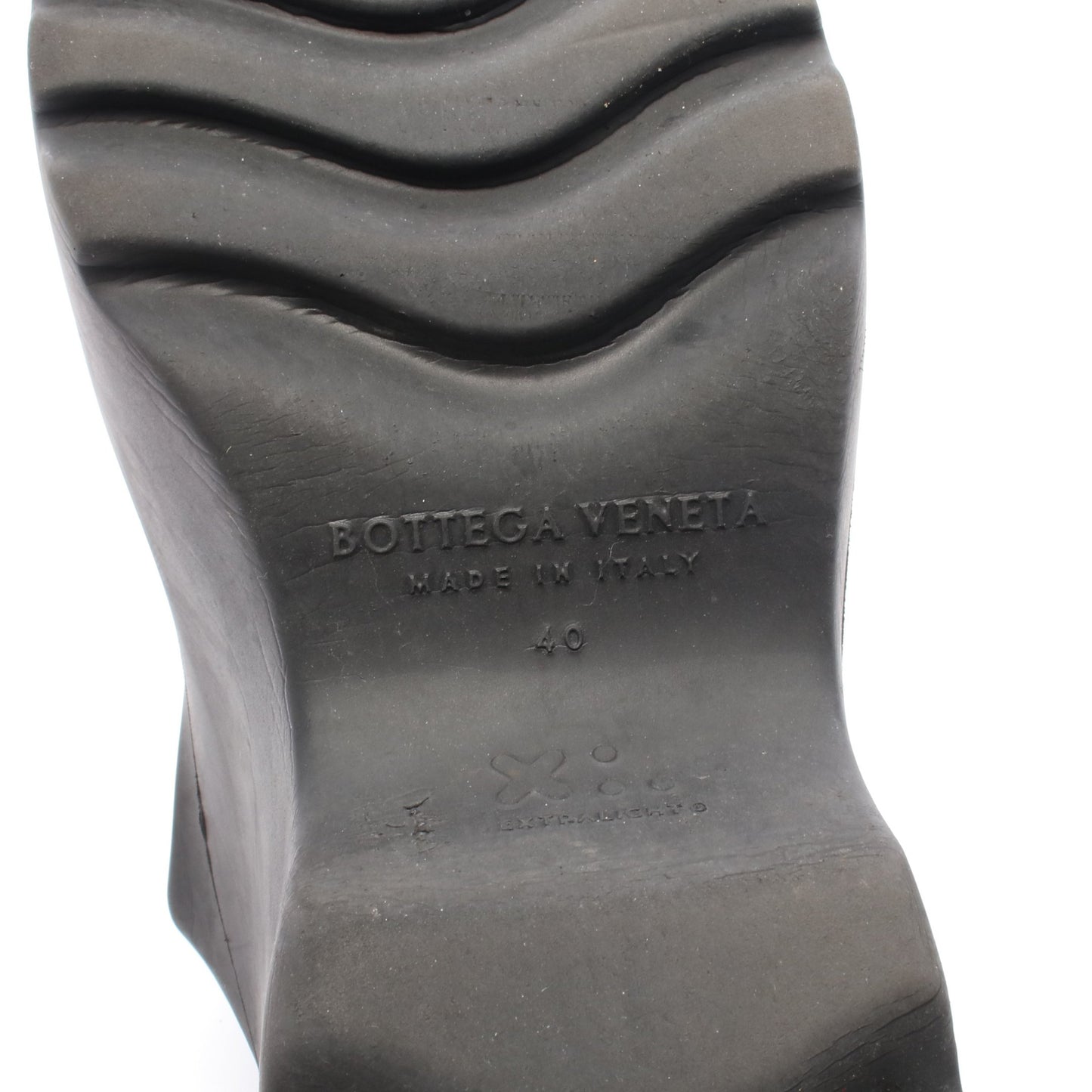 クロッグ スライドサンダル ラバー ブラック ボッテガヴェネタ シューズ BOTTEGA VENETA
