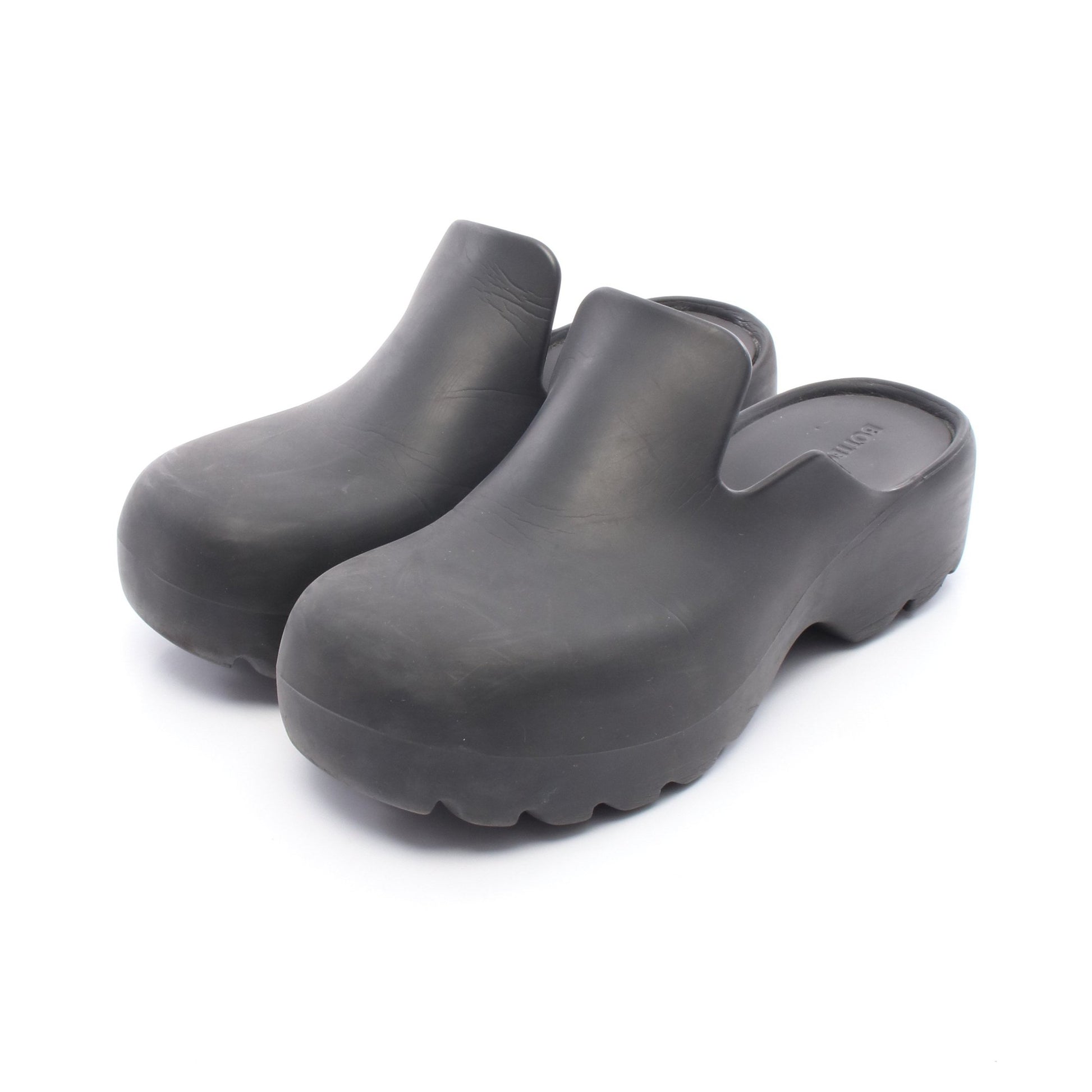 クロッグ スライドサンダル ラバー ブラック ボッテガヴェネタ シューズ BOTTEGA VENETA