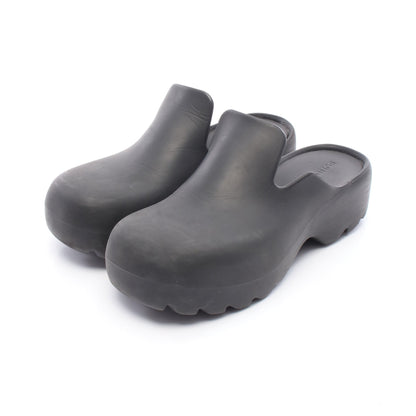 クロッグ スライドサンダル ラバー ブラック ボッテガヴェネタ シューズ BOTTEGA VENETA