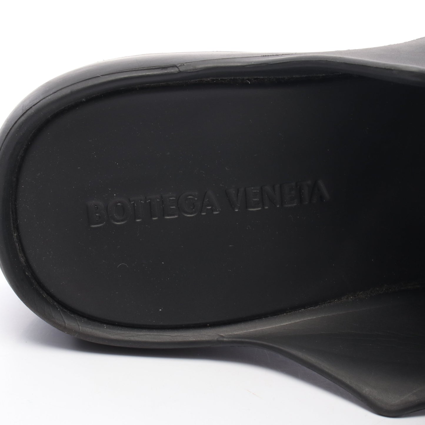 クロッグ スライドサンダル ラバー ブラック ボッテガヴェネタ シューズ BOTTEGA VENETA
