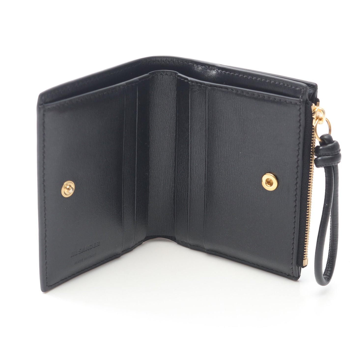 Giro ミニフレンチウォレット 二つ折り財布 レザー ブラック ジルサンダー 財布・小物 JIL SANDER
