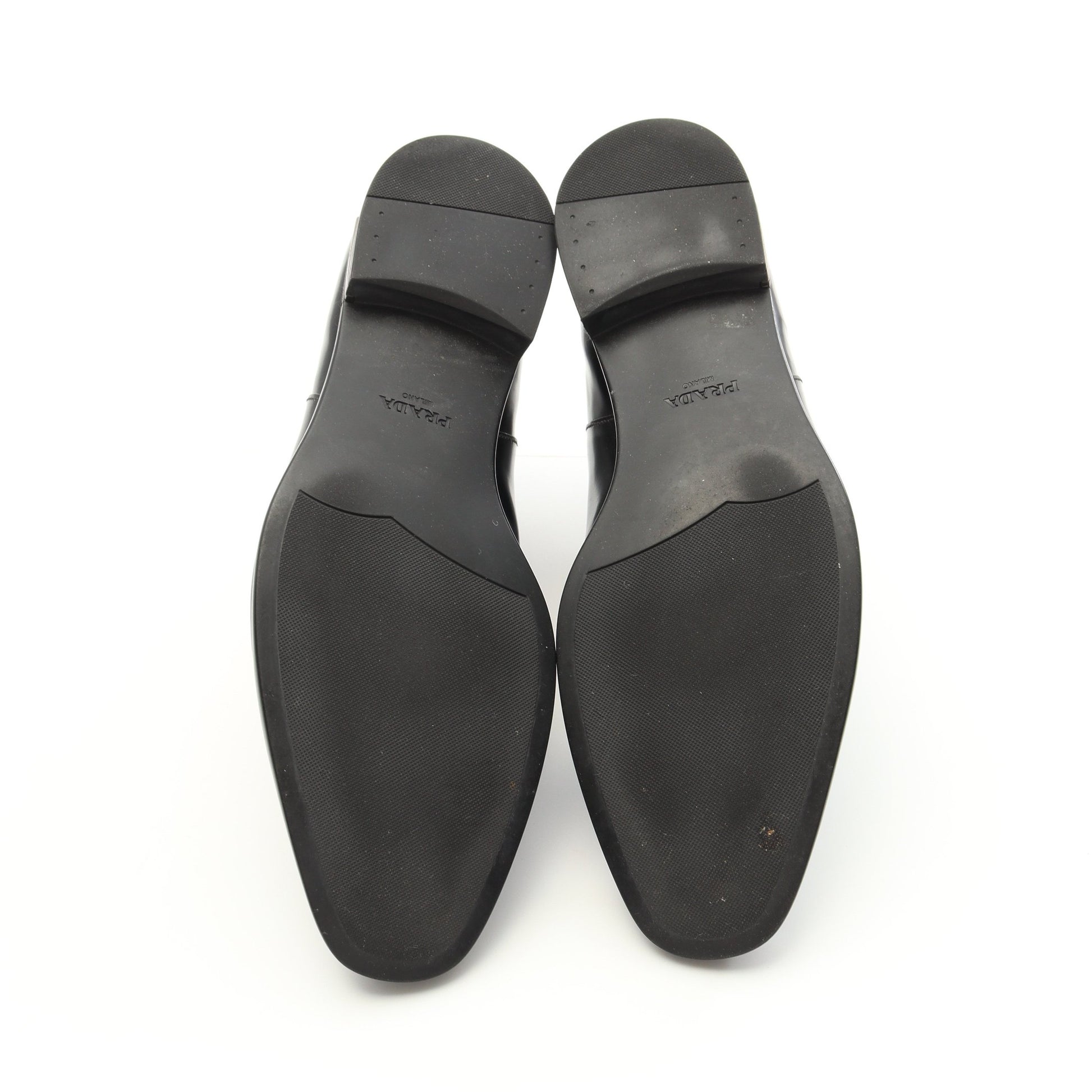 サイドゴアブーツ レザー ブラック プラダ シューズ PRADA