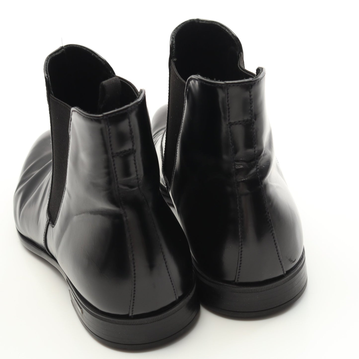 サイドゴアブーツ レザー ブラック プラダ シューズ PRADA