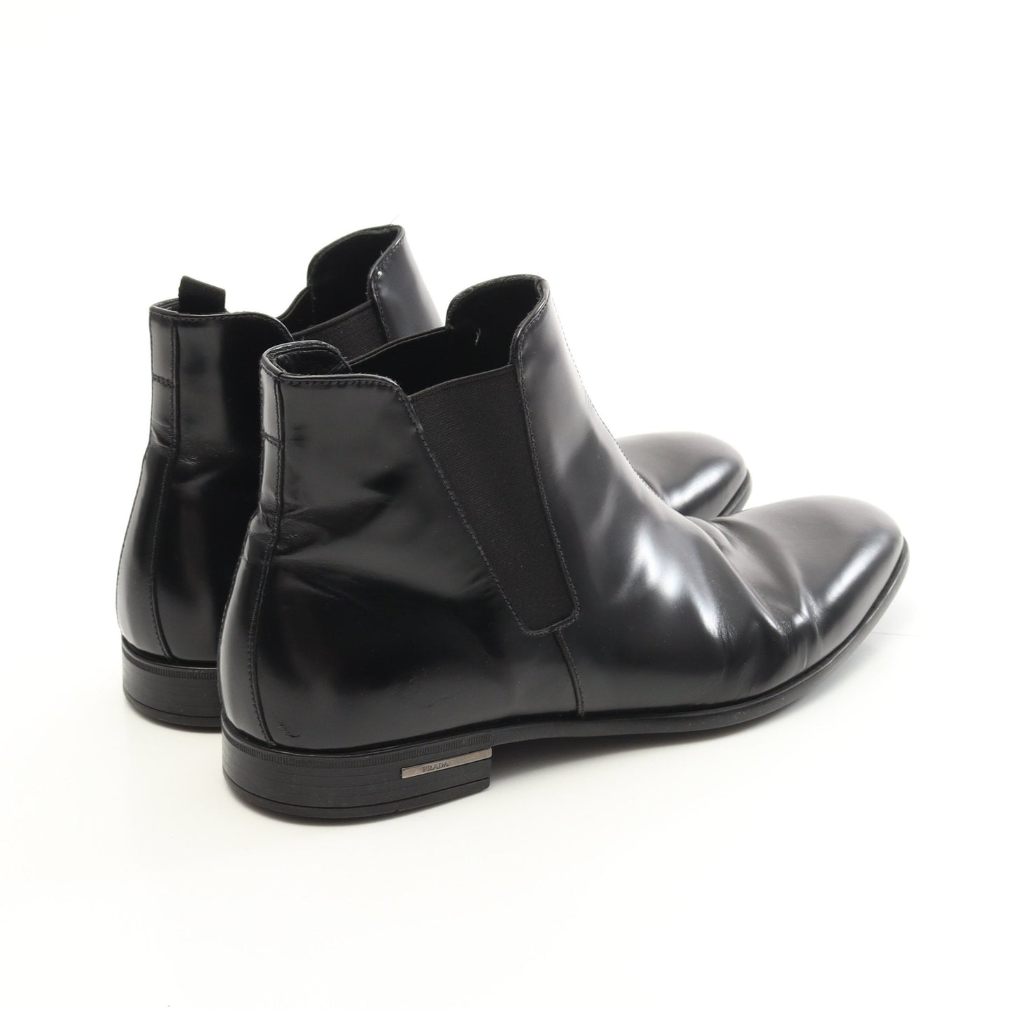 サイドゴアブーツ レザー ブラック プラダ シューズ PRADA