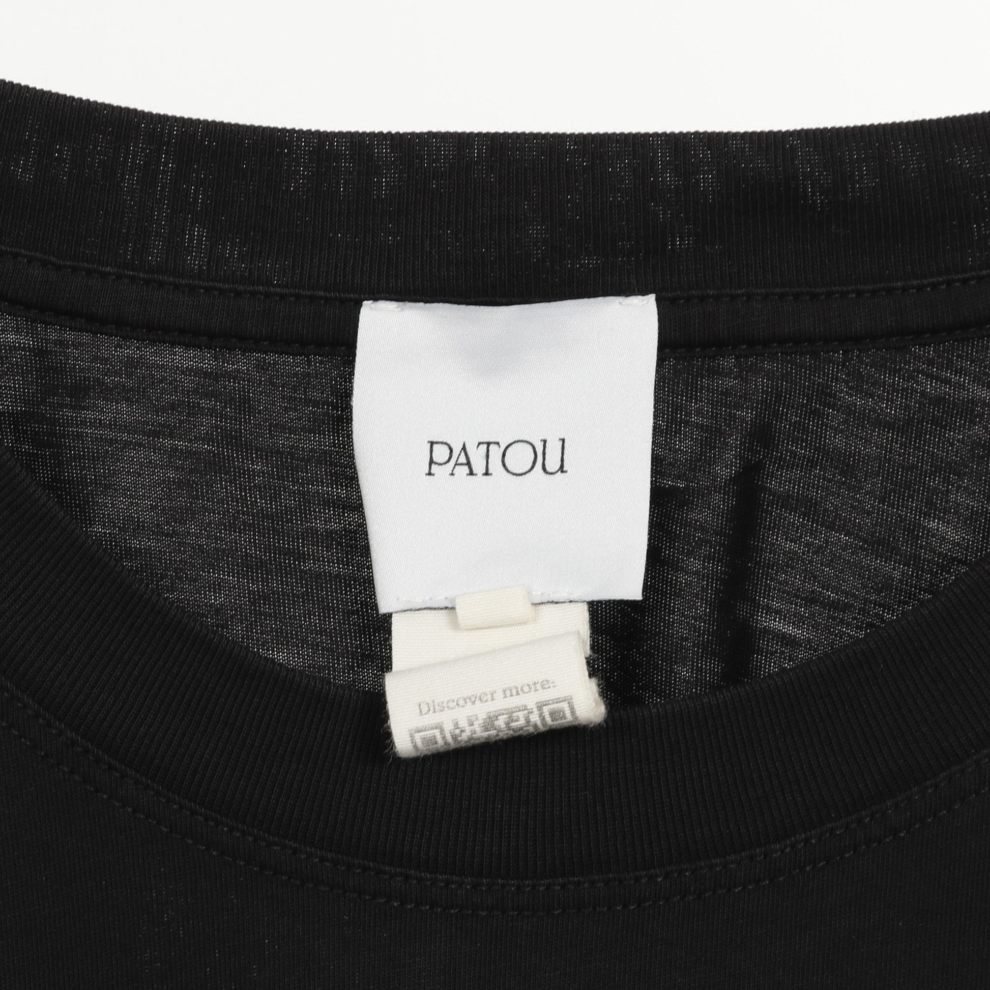 ロゴプリント Tシャツ カットソー コットン ブラック パトゥ トップス PATOU