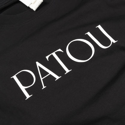 ロゴプリント Tシャツ カットソー コットン ブラック パトゥ トップス PATOU
