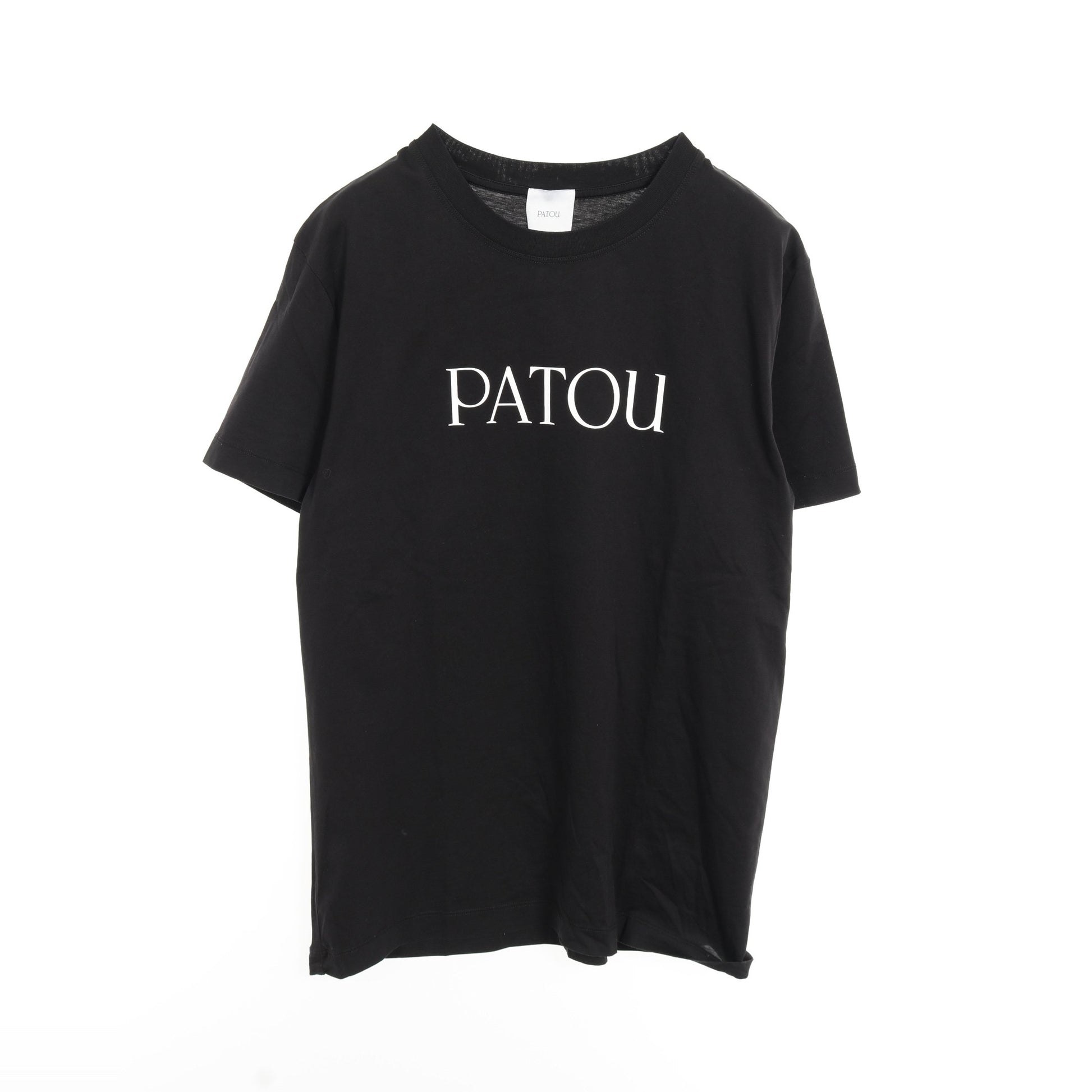 ロゴプリント Tシャツ カットソー コットン ブラック パトゥ トップス PATOU