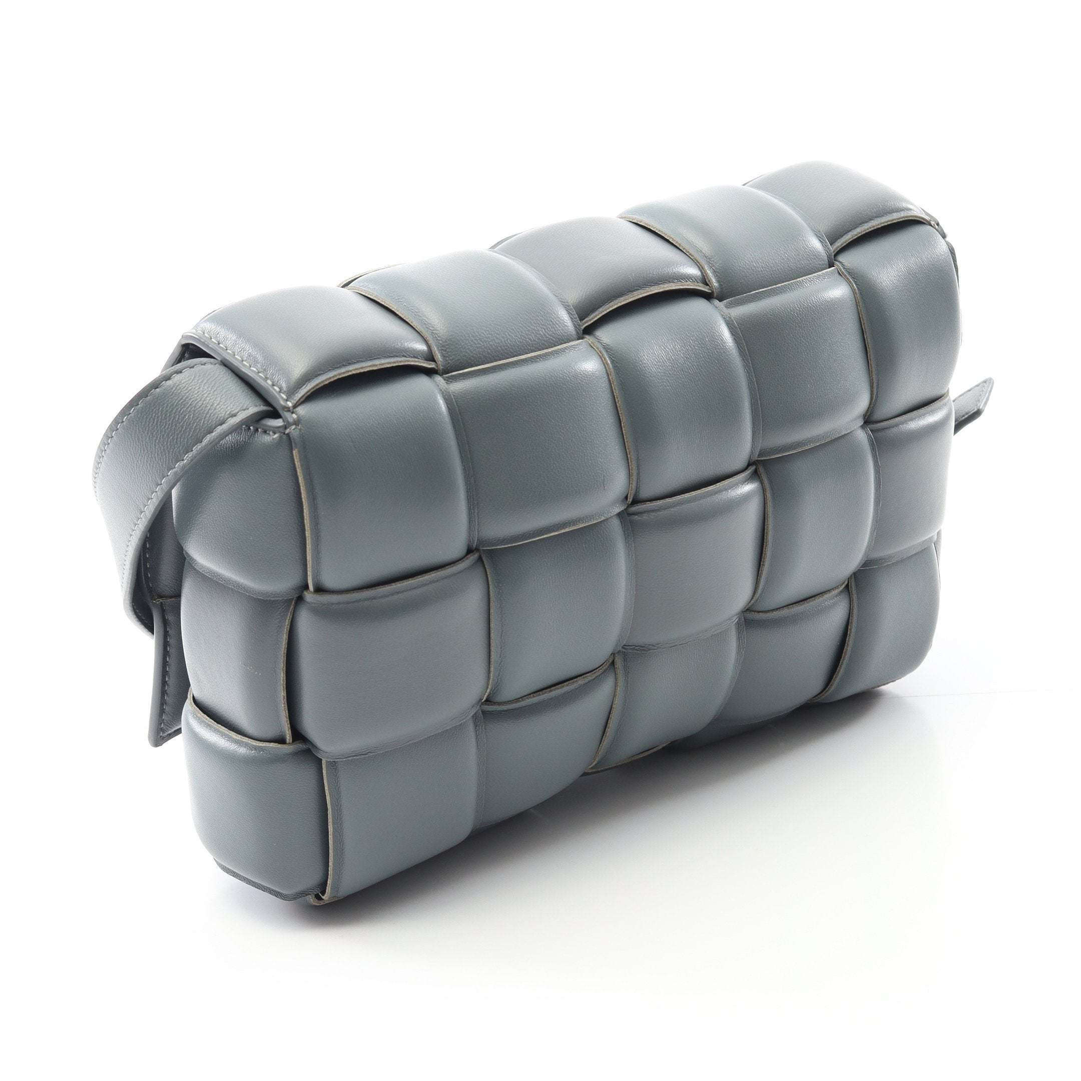 Bottega Veneta ショルダーバッグ レザー イントレチャート グレー